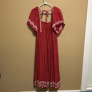 Red/orange summer dress